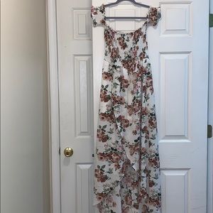 Off the shoulder maxi dress